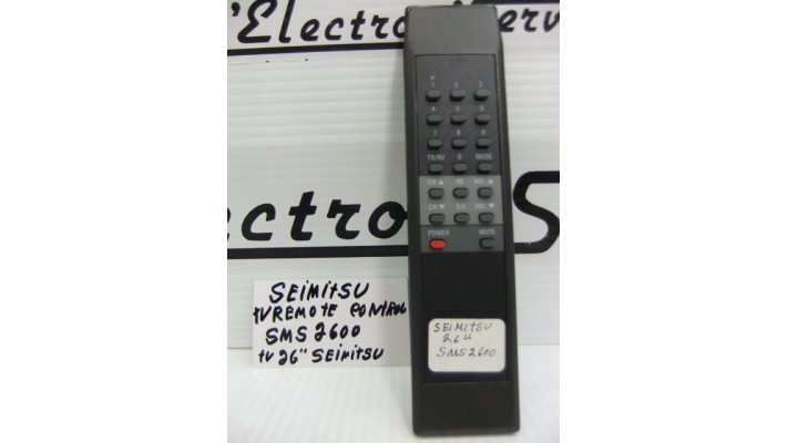 Seimitsu SMS2600  tv  Remote  control